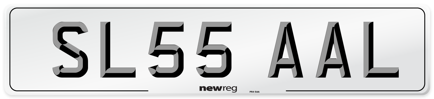 SL55 AAL Number Plate from New Reg